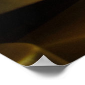 Brass metal frame ポスター (角)