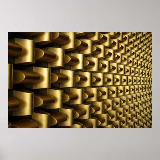 Brass metal frame ポスター (正面)