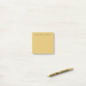 Brass Yellow Minimalist Plain Modern Aesthetic ポストイット (デスク上)