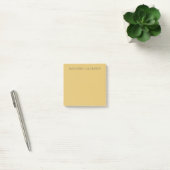 Brass Yellow Minimalist Plain Modern Aesthetic ポストイット (オフィス)