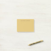 Brass Yellow Minimalist Plain Modern Aesthetic ポストイット (デスク上)