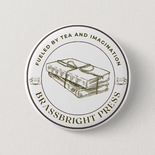 Brassbright Press Button 缶バッジ (正面)
