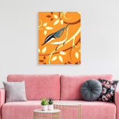 Brastedの装飾的で赤い精神病院 キャンバスプリント (インサイチュ (リビング))