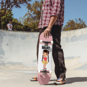 BRAT GOTHIC GIRL BRAIDS GIRLS SKATEBOARD スケートボード