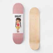 BRAT GOTHIC GIRL BRAIDS GIRLS SKATEBOARD スケートボード (正面)