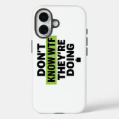 Brat Green Design – 何やってるかわからない Case-Mate iPhoneケース (裏面)