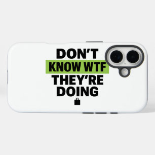 Brat Green Design – 何やってるかわからない iPhone 16ケース
