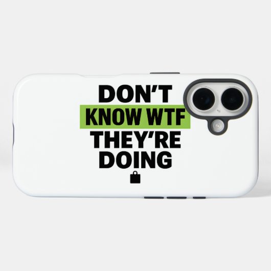 Brat Green Design – 何やってるかわからない Case-Mate iPhoneケース (裏面 (横))