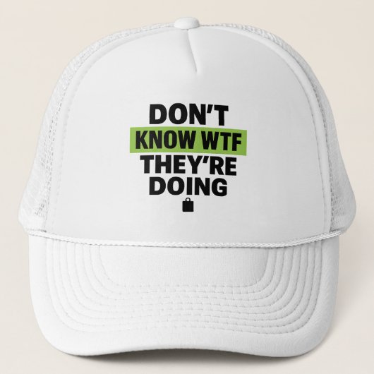 Brat Green Design – Don’t Know WTF They’re Doing キャップ (正面)