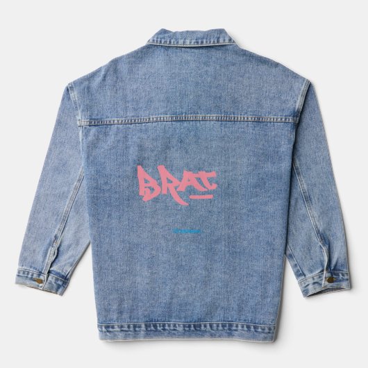 Brat logo デニムジャケット (裏面)