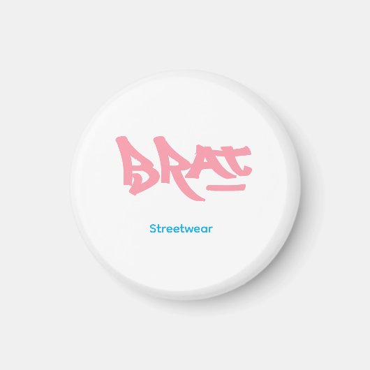 Brat logo マグネット (正面)