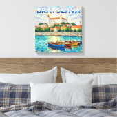 Bratislava Castle Waterfront Canvas Art キャンバスプリント (インサイチュ (寝室))