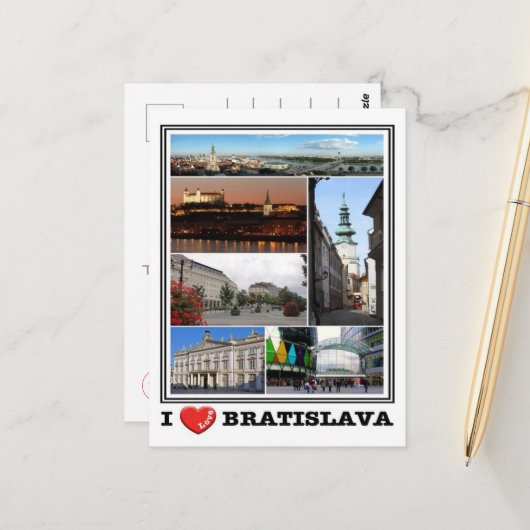 Bratislava - I Love - Slovakia - ポストカード (正面/裏面インサイチュ)