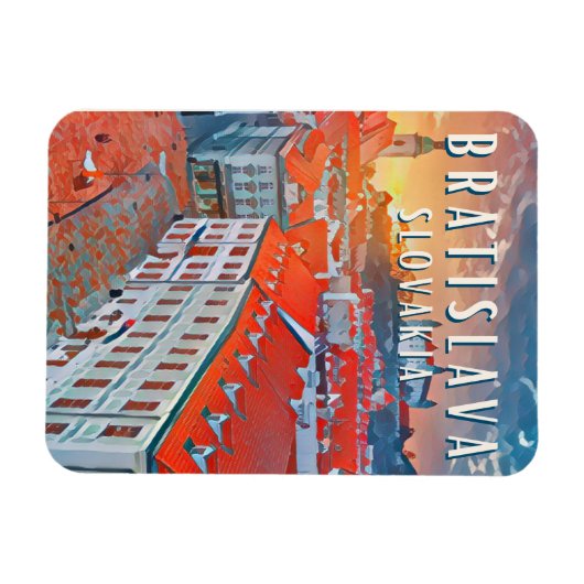 Bratislava, la perle du Danube マグネット (横)
