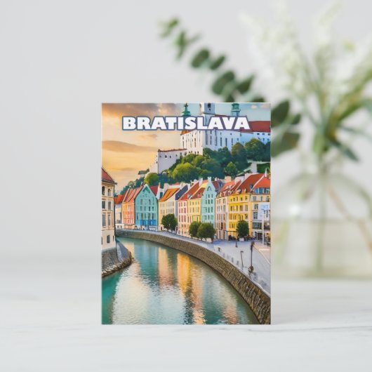 Bratislava, perle nichée sur les rives du Danube ポストカード (スタンド正面)