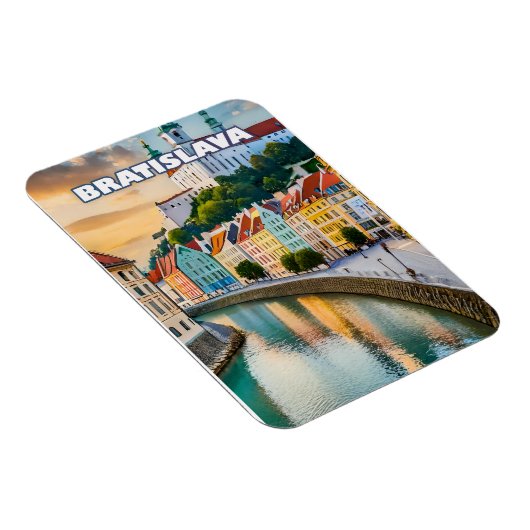 Bratislava, perle nichée sur les rives du Danube マグネット (右側)