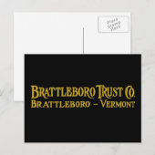 Brattleboro Trust Co., 1918 Logo Postcard ポストカード (正面/裏面)