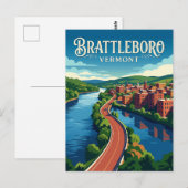 Brattleboro USA ポストカード (正面/裏面)