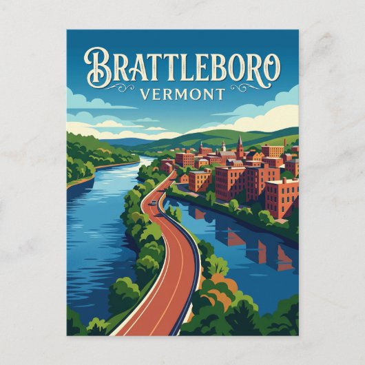 Brattleboro USA ポストカード (正面)