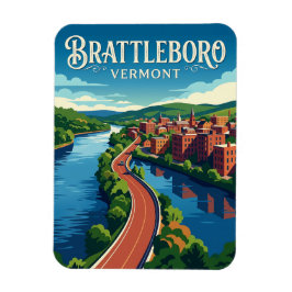 Brattleboro USA マグネット