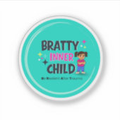 Bratty Inner Child Logo  シール (正面)