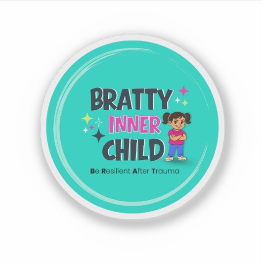 Bratty Inner Child Logo シール (正面)