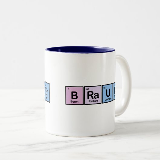 Brauerは要素の作りました ツートーンマグカップ (正面右)