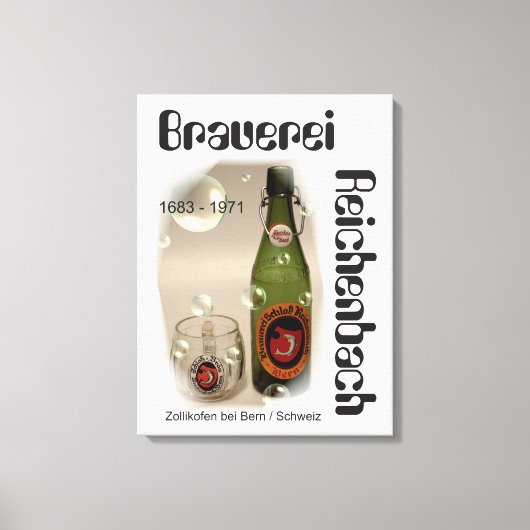 Brauerei Reichenbach Bern Druck auf Keilleinwand キャンバスプリント (正面)
