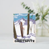 Brauneck Bavaria, Germany Skiポスター ポストカード (スタンド正面)