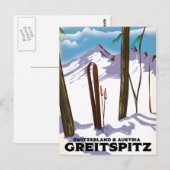 Brauneck Bavaria, Germany Skiポスター ポストカード (正面/裏面)