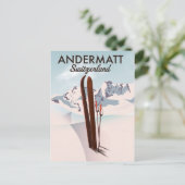 Brauneck Bavaria, Germany Skiポスター ポストカード (スタンド正面)