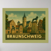 Braunschweig Germany City Art ポスター (正面)