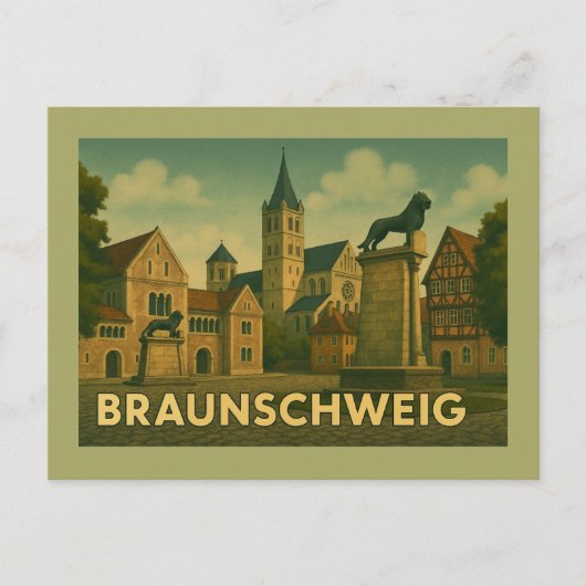 Braunschweig Germany City Art ポストカード (正面)