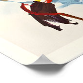 Braunwald Switzerland Vintage Ski Poster - Framed ポスター (角)
