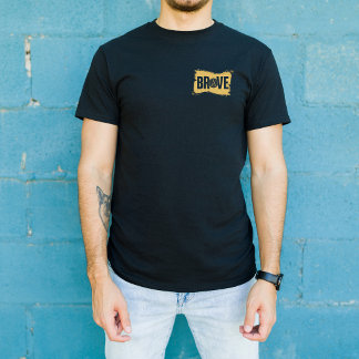 BRAVE ボールドストリートウェアタイポグラフィTシャツ Tシャツ