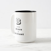 Brave B - Personalized Luxury Praise Mug ツートーンマグカップ (正面左)