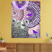 Brave Bear キャンバスプリント (インサイチュ (リビング))