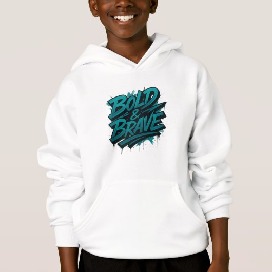 Brave & Bold Graffiti Hoodie (正面)