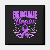 Brave Brain - Epilepsy Survivor Epilepsy Awareness マグネット (正面)
