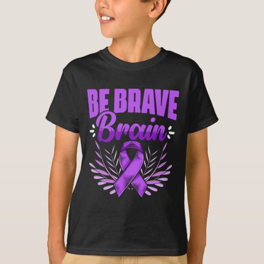 Brave Brain - Epilepsy Survivor Epilepsy Awareness Tシャツ (正面)