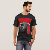 Brave bull on red tシャツ (正面フル)