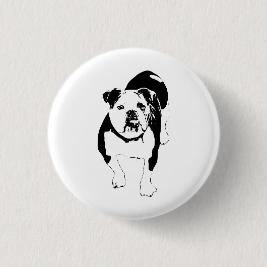 Brave Dot, Bulldog Badge 缶バッジ (正面)