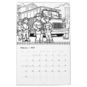 Brave Fire Fightersレスキュー・アクション・カラーリング20xx カレンダー (2月 2027)