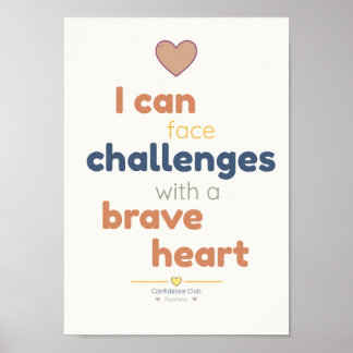 Brave Heart | こども用アファメーション ポスター