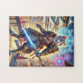 Brave Hero Cat of Fantasy Osaka Castle Town ジグソーパズル (横)