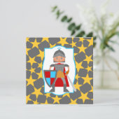 Brave Knight Boy Birthday Partyへの招待 招待状 (スタンド正面)