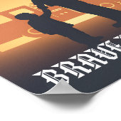 Brave Like You Personalized Firefighter Father ポスター (角)