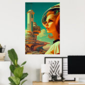 Brave New Day - (スケッチボードのロゴ付き) ポスター (ホームオフィス)