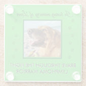 Brave Through The Fight - Pet Memorial 1 Photo ガラスコースター (裏面)
