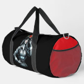 Brave Woman Firefighter Portrait ダッフルバッグ (右コーナー)